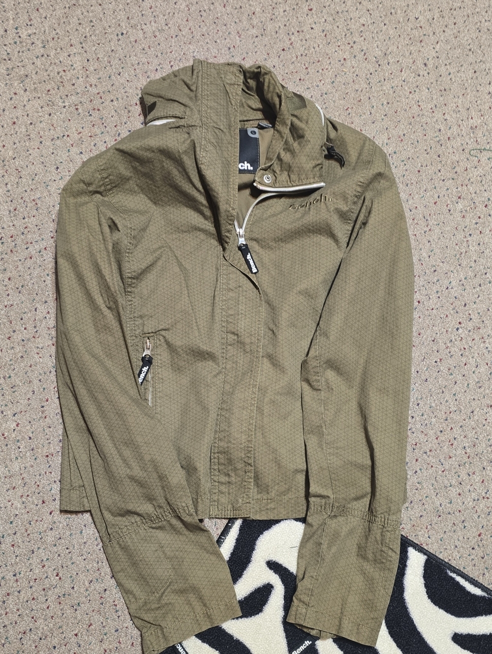 Bench Women's Olive Lightweight Hooded Jacket